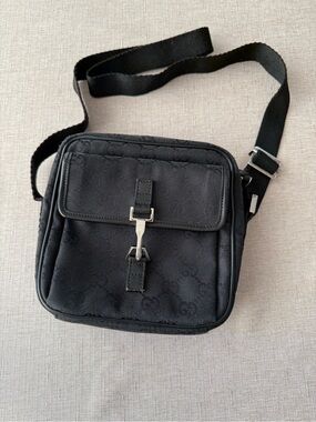 Gucci Black Mini Crossbody Bag with Silver Hardware
